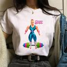 Camiseta Básica Algodão Academia Boneca Musculação Pesos
