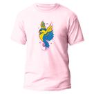 Camiseta Basica Algodão Premium Estampa Digital Beija-Flor