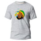 Camiseta Básica Algodão Premium Estampa Digital Bob Reggae