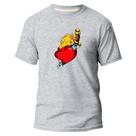 Camiseta Basica Algodão Premium Estampa Digital Ferido