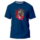 Camiseta Básica Algodão Premium Estampa Digital Lobo Mutante Camiseta Básica Algodão Premium Estampa Digital Lobo Mutante