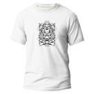 Camiseta Basica Algodão Premium Estampa Digital Owl Skull
