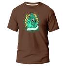 Camiseta Básica Algodão Premium Estampa Digital Samurai Mamu