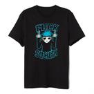 Camiseta Basica Algodão Sally Face Personagem Cabelo Azul