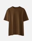 Camiseta Básica de Algodão Pura Conforto Unissex Leve Gola Redonda