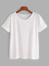 Camiseta básica feminina cor branca tamanho g