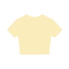 Camiseta Básica Feminina De Manga Curta, Verão 2026, Casual, Preta E Branca, Top Cropped, Moda