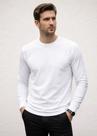 Camiseta Básica Manga Longa Masculina Slim Confortável