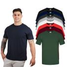 Camiseta Básica Masculina 100% Algodão Premium Manga Curta Lisa