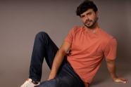 Camiseta Básica Masculina Algodão Premium Com Elastano Terracota Camiseta Básica Masculina Algodão Premium Com Elastano Terracota