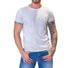 Camiseta Básica Masculina Branca Slim Fit Zune Camiseta Básica Masculina Branca Slim Fit Zune
