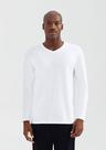 Camiseta Básica Masculina Manga Longa Gola V World