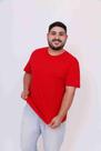 Camiseta básica masculina Plus Size Camiseta básica masculina Plus Size