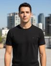 Camiseta Básica Oficial Ogochi Masculina Tecido Premium Preto Liso P Lisa