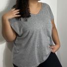 Camiseta Básica Plus Size Malha Algodão