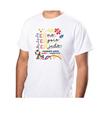 Camiseta Básica Unissex Autismo Estampa Te Amo Apoio Ajudo Tecido 100% Poliéster