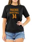 Camiseta Basquete Feminina Phoenix Basketball número 34 Camiseta Basquete Feminina Phoenix Basketball número 34