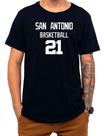 Camiseta Basquete San Antonio Basketball Número 21 Esportiva Camiseta Basquete San Antonio Basketball Número 21 Esportiva