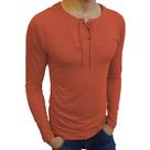 Camiseta Bata Básica Básica Slim Lisa Manga Longa