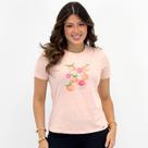 Camiseta Beagle Manga Curta com Estampa Feminina