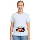 Camiseta Bebê na Barriga Eu Quero Sair Personalizada