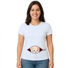 Camiseta Bebê Na Barriga Zíper Grávida Personalizada Camiseta Bebê Na Barriga Zíper Grávida Personalizada