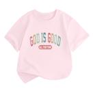 Camiseta BeWithYou Girls God is Good Religious Jesus rosa 150cm