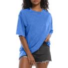 Camiseta BINTEHGS Oversized Grunge Vintage para mulheres de algodão