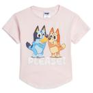 Camiseta Bluey Bingo Little Girls rosa claro 6X 100% algodão