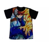 Camiseta Blusa Adulto Unissex Anime Boku No Hero Todoroki A295 BM