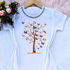 Camiseta blusa camisa t-shirt feminina arvore da vida borboletas vários modelos