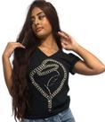 camiseta,blusa feminina TERÇO bordada com pedrarias camiseta,blusa feminina TERÇO bordada com pedrarias