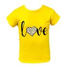 Camiseta blusa infantil para menina 100% algodão