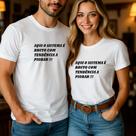 Camiseta Blusa Unissex Casal Country Estampa Aqui O Sistema É Bruto Com Tendência A Piorar Namorados