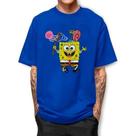 Camiseta BOB ESPONJA AGUA VIVA Camisa Básica 100% Algodão Premium
