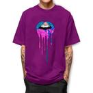 Camiseta Boca Colorida Camisa Streetwear Algodão Estampada