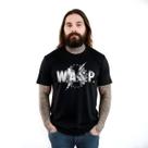 Camiseta Bomber Preta 100% Algodão - W.A.S.P. Camiseta Bomber Preta 100% Algodão - W.A.S.P.