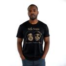 Camiseta Bomber Preta Banda Silk Sonic - 100% Algodão Camiseta Bomber Preta Banda Silk Sonic - 100% Algodão