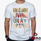 Camiseta Bon Jovi 100% Algodão Ohhhh Living on a Prayer Rock Geeko Camiseta Bon Jovi 100% Algodão Ohhhh Living on a Prayer Rock Geeko