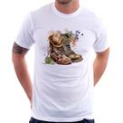 Camiseta Botas e Chapéu Retrô - Foca na Moda