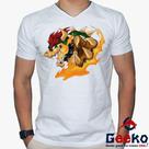 Camiseta Bowser 100% Algodão Mario Bros Geeko Camiseta Bowser 100% Algodão Mario Bros Geeko