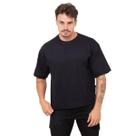 Camiseta Box Masculina Preta JWilas Streetwear Overdsized Algodão Larga Confortável Moderna