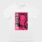 Camiseta branca Algodão e Drytec Demon Slayer Nezuko kamado Fundo Rosa Tamanho:G2Tecido:100% Algodão
