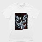 Camiseta branca Cavaleiros do zodiaco Hades senhor do mundo dos mortos utilizando sua armadura Tamanho:G5Tecido:Dr