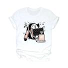 Camiseta Branca de Verão para Mulheres - Moda Casual de Manga Curta