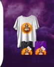 Camiseta branca em algodão Pronta Entrega