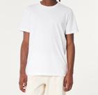 Camiseta Branca Masculina 100% Algodão H Bordado
