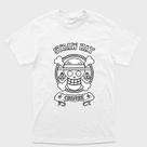 Camiseta Branca One Piece Caveira chapéu de palhaStraw Hat Tamanho:G5Tecido:100% Algodão