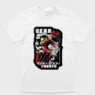 Camiseta Branca One Piece Monkey D. Luffy Gear Fourth Tamanho:G5Tecido:Drytec