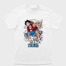 Camiseta Branca One Piece Monkey D. Luffy gear second Tamanho:GGTecido:100% Algodão